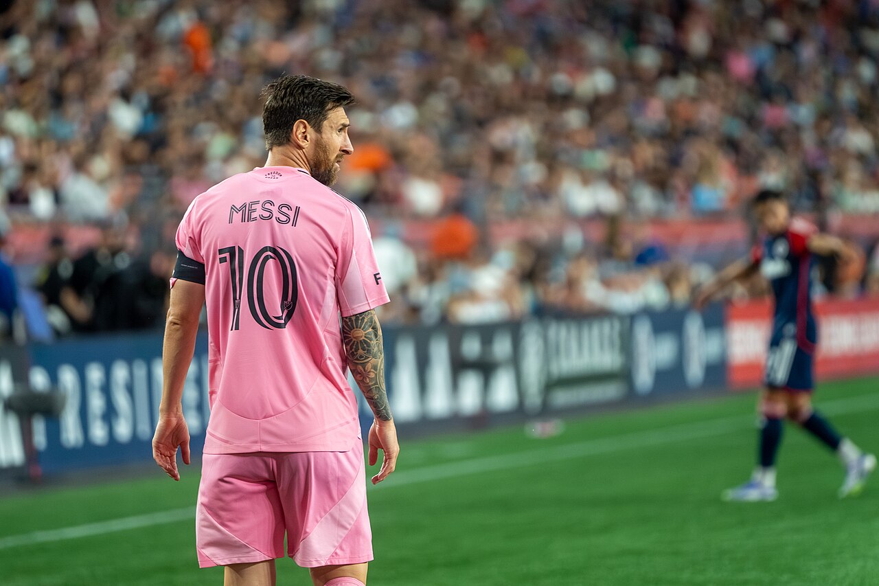 Lionel Messi during Inter Miami vs New England MLS match