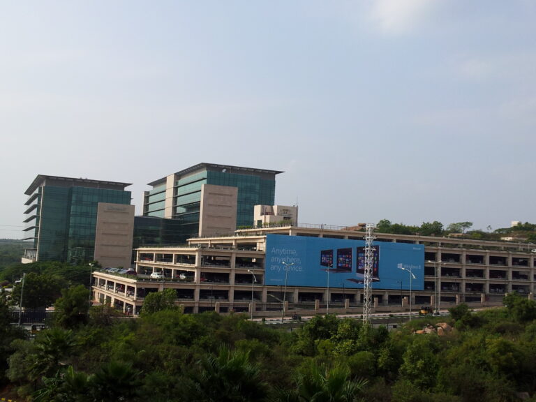 Microsoft Voluntary Retirement news — Microsoft office building in Hyderabad, India