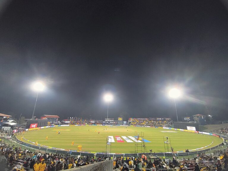 Nepal vs UAE live action at Tribhuvan University International Cricket Stadium, Kathmandu