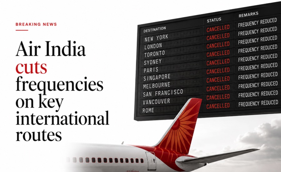 Air India International Flights Cancelled June 2026 - Air India aircraft