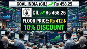 Coal India OFS धमाका: ₹412 Floor Price पर सरकार बेच रही 2% हिस्सा, 10% सस्ता मौका