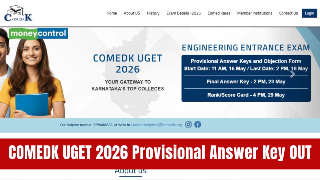 COMEDK UGET 2026 Answer Key Download — comedk.org provisional key