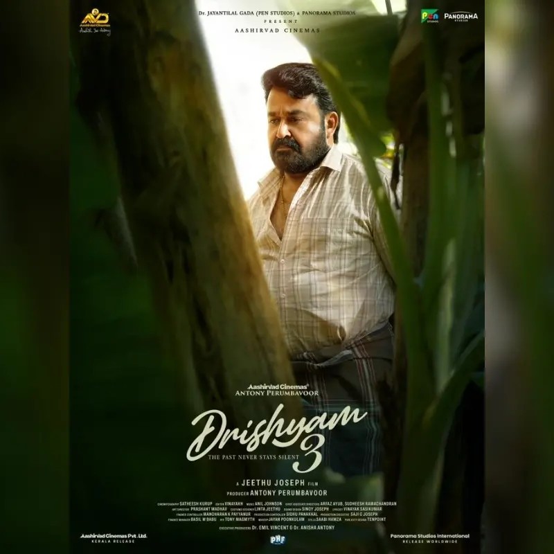 Drishyam 3 Box Office Day 1 Collection — Mohanlal as Georgekutty in Drishyam 3 official poster