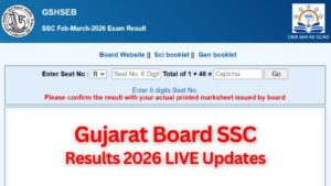 GSEB SSC Result 2026 Direct Link: Gujarat के 9 लाख Students का Live इंतज़ार, 8 बजे धमाका