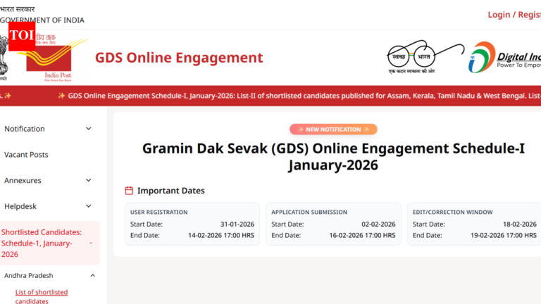 India Post GDS 3rd Merit List 2026 state-wise PDF download from indiapostgdsonline.gov.in