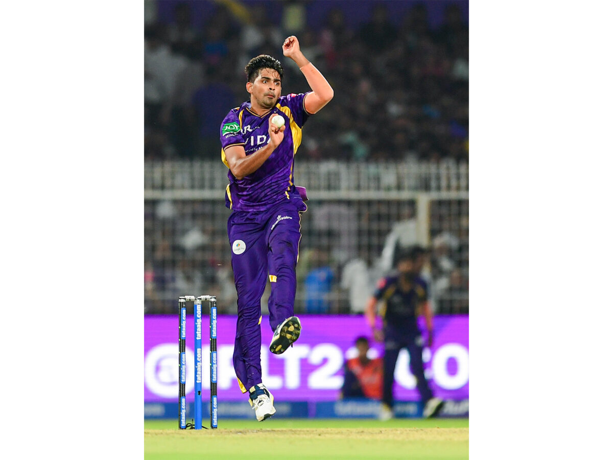Kartik Tyagi DC vs KKR May 8 2026 bowling for Kolkata Knight Riders