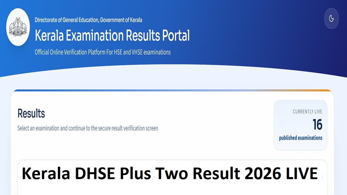 Kerala Plus Two Result 2026 DHSE Kerala Class 12 direct link