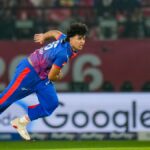 Madhav Tiwari IPL Debut May 2026: Madhav Tiwari Delhi Capitals bowling action HPCA Dharamsala