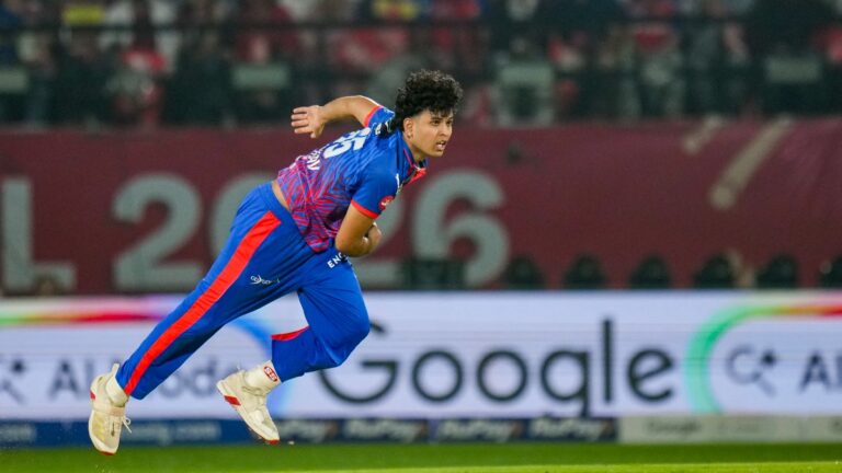Madhav Tiwari IPL Debut May 2026: Madhav Tiwari Delhi Capitals bowling action HPCA Dharamsala