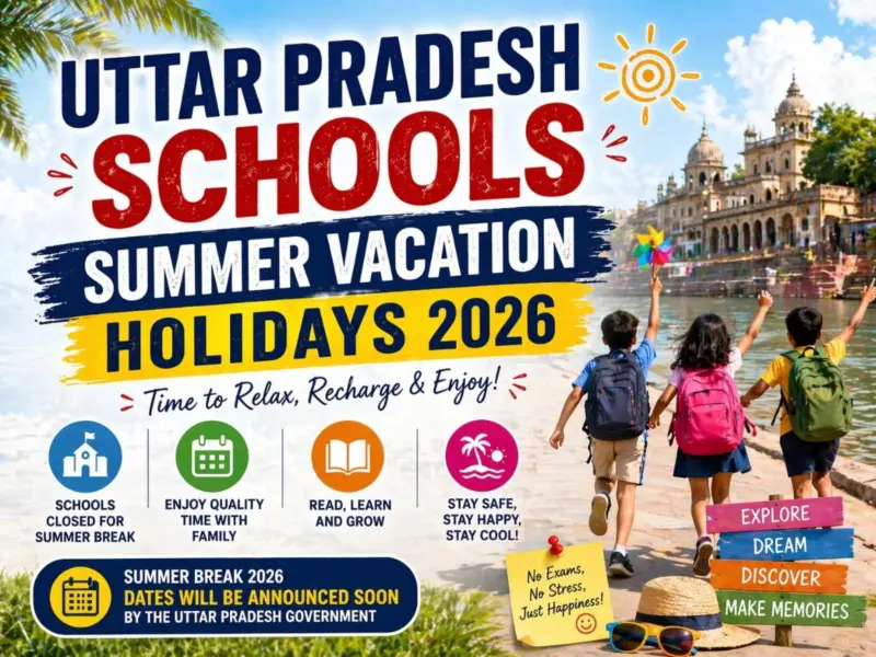 Summer Vacation 2026 State Wise School Holiday List infographic