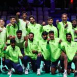 Thomas Cup 2026 India France Semifinal action shot India vs France