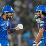 Tilak Varma 75 Not Out PBKS vs MI IPL 2026 — Tilak Varma celebrates