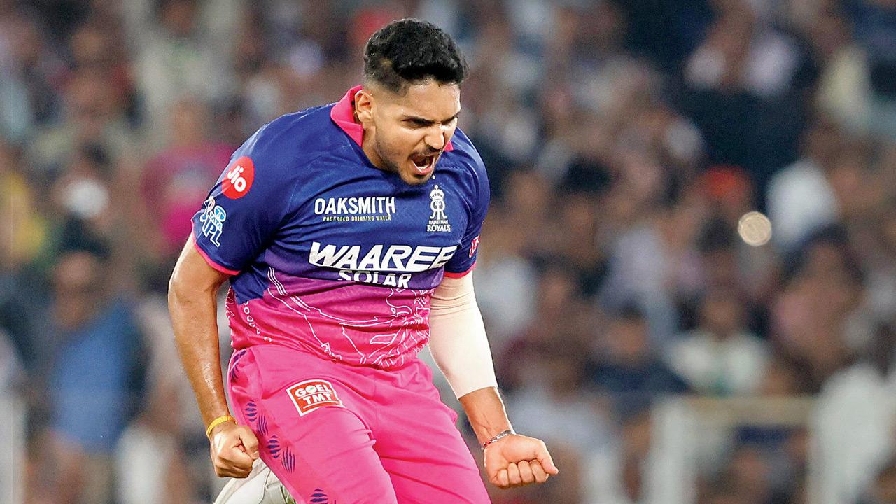 Tushar Deshpande RR vs GT May 2026 Yorker Over death bowling