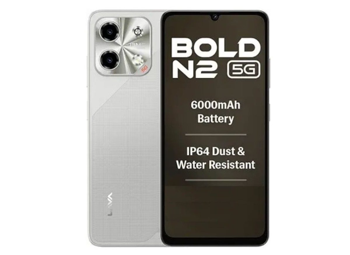 Lava Bold N2 5G Price India launch render